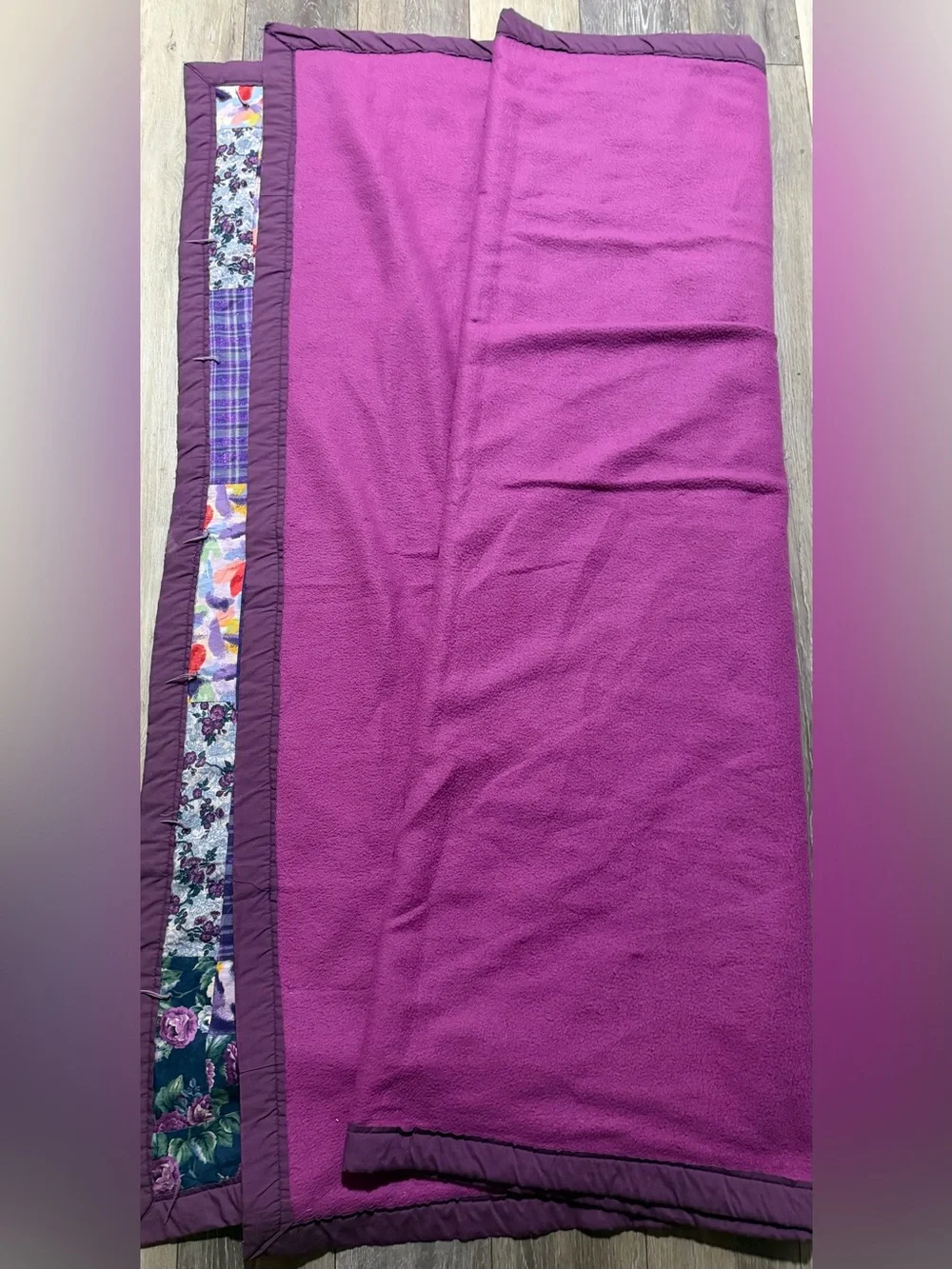 Purple Patchwork Quilt - Home BeddingTwin